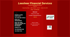 Desktop Screenshot of leenheerfinancial.com