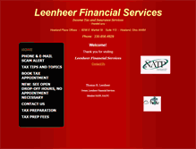 Tablet Screenshot of leenheerfinancial.com